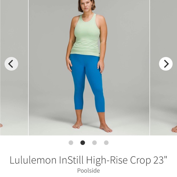 🆕 POOLSIDE - NWT lululemon instill high-rise HR crop 23" size 6 - Picture 1 of 13